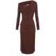 ROCHIE ELISABETTA FRANCHI, Jersey dress with jewel buttons,SLim - AB82257E2EA3