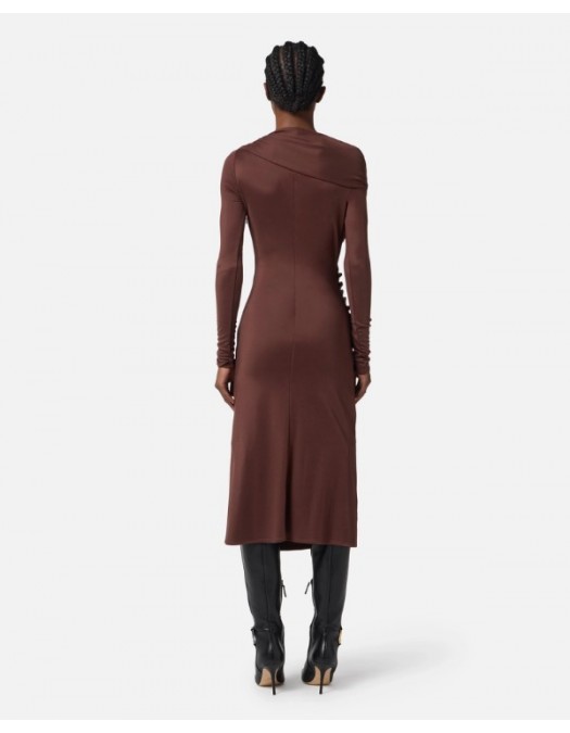 ROCHIE ELISABETTA FRANCHI, Jersey dress with jewel buttons,SLim - AB82257E2EA3