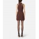 Rochie ELISABETTA FRANCHI, Mini dress in double layer crêpe fabric with jewel buttons - AB89757E2EA3