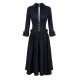 Rochie ELISABETTA FRANCHI,Stretch cotton dress with jewel clasps - AB90057E2110 Rochie ELISABETTA FRANCHI,Stretch cotton dress with jewel clasps - AB90057E2110