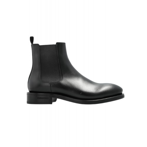 Cizme DSQUARED2, BLACK Leather ankle boots Cizme DSQUARED2, BLACK Leather ankle boots