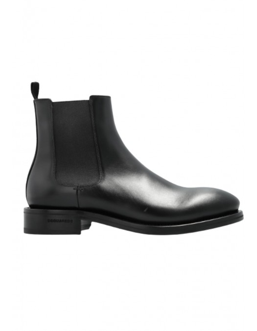 Cizme DSQUARED2, BLACK Leather ankle boots - ABM0157015000012124