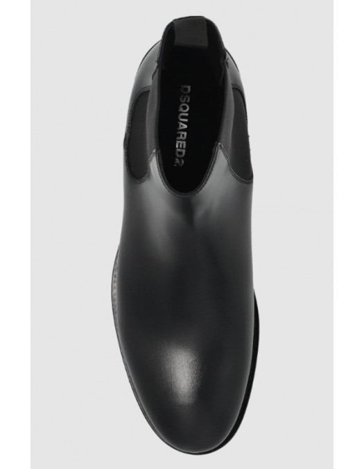 Cizme DSQUARED2, BLACK Leather ankle boots - ABM0157015000012124