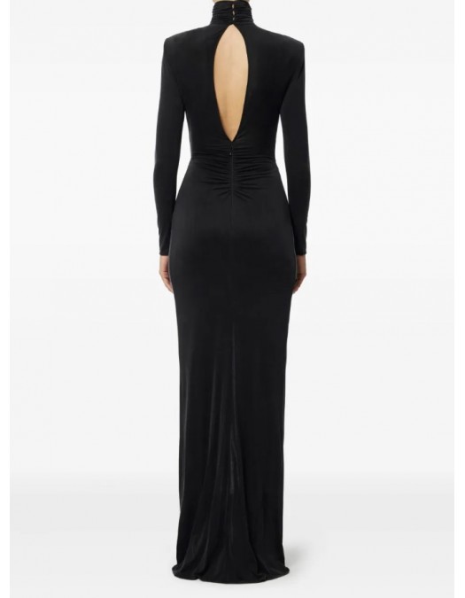ROCHIE ELISABETTA FRANCHI, Draped high-neck maxi dress - ABR0656E2110