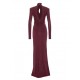 ROCHIE ELISABETTA FRANCHI, High-neck gathered maxi dress - ABR0656E2EA4