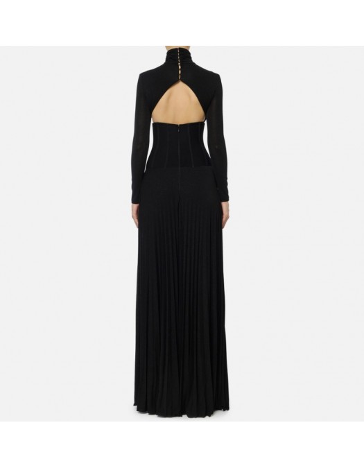ROCHIE ELISABETTA FRANCHI,Red Carpet lurex jersey dress - ABR1256E2110