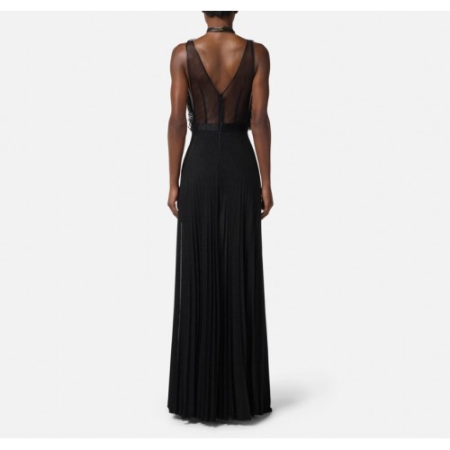 Rochie ELISABETTA FRANCHI,Red Carpet dress in tulle and jersey fabrics with crystals Rochie ELISABETTA FRANCHI,Red Carpet dress in tulle and jersey fabrics with crystals