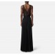 Rochie ELISABETTA FRANCHI,Red Carpet dress in tulle and jersey fabrics with crystals - ABR1957E2110