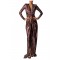ROCHIE ELISABETTA FRANCHI, Red Carpet Dress with Python Print in Lycra MERLOT