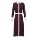 Rochie ELISABETTA FRANCHI,Colour-blocking dress in viscose georgette fabric - ABT0256E2EH8
