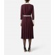 Rochie ELISABETTA FRANCHI,Colour-blocking dress in viscose georgette fabric - ABT0256E2EH8