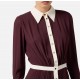 Rochie ELISABETTA FRANCHI,Colour-blocking dress in viscose georgette fabric - ABT0256E2EH8