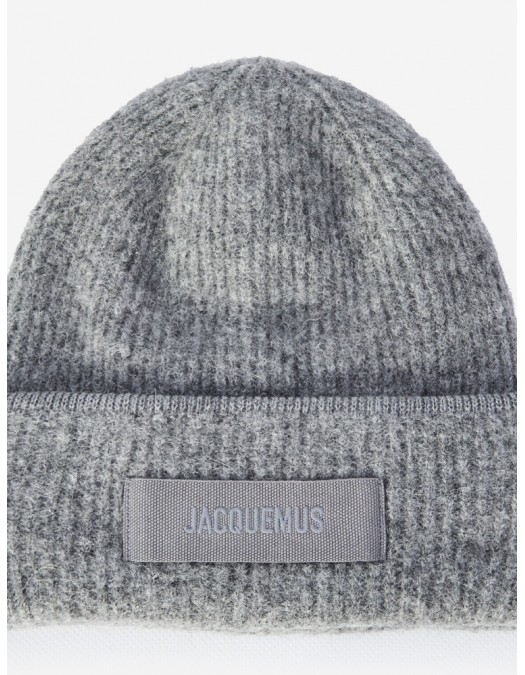 Caciula  JACQUEMUS,The Gros Grain beanie, Grey - ACU00666AK00227970UNI