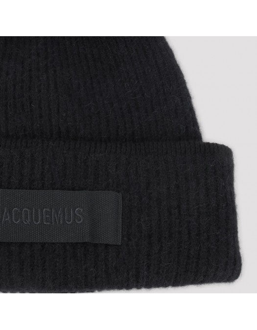 Caciula  JACQUEMUS,The Gros Grain beanie, Black - ACU00666AK00227990UNI