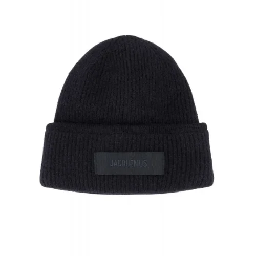 Caciula  JACQUEMUS,The Gros Grain beanie, Black