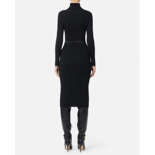 Rochie ELISABETTA FRANCHI,Dress in ribbed knit fabric with belt Rochie ELISABETTA FRANCHI,Dress in ribbed knit fabric with belt