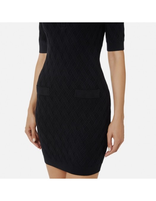 Rochie ELISABETTA FRANCHI ,Mini dress in knit fabric with diamonds - AM20B56E2110 Rochie ELISABETTA FRANCHI ,Mini dress in knit fabric with diamonds - AM20B56E2110