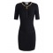 Rochie ELISABETTA FRANCHI ,Mini dress in knit fabric with diamonds