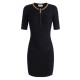 Rochie ELISABETTA FRANCHI ,Mini dress in knit fabric with diamonds - AM20B56E2110 Rochie ELISABETTA FRANCHI ,Mini dress in knit fabric with diamonds - AM20B56E2110