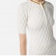 Rochie ELISABETTA FRANCHI ,Mini dress in knit fabric with diamonds White - AM20B56E2360 Rochie ELISABETTA FRANCHI ,Mini dress in knit fabric with diamonds White - AM20B56E2360