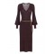 Rochie ELISABETTA FRANCHI,Viscose and silk knit dress with belt