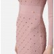 Rochie ELISABETTA FRANCHI ,Mini dress in knit fabric with jewel details - AM25S57E2EA6