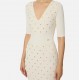 Rochie ELISABETTA FRANCHI ,Knit dress with jewel details - AM26S57E2DZ9