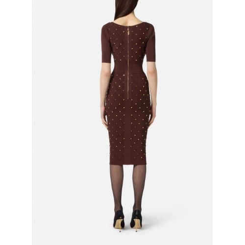 Rochie ELISABETTA FRANCHI ,Knit dress with jewel details Rochie ELISABETTA FRANCHI ,Knit dress with jewel details