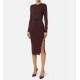 Rochie ELISABETTA FRANCHI, Viscose knit dress with jewel cufflinks,Slim - AM28S57E3EA4 Rochie ELISABETTA FRANCHI, Viscose knit dress with jewel cufflinks,Slim - AM28S57E3EA4