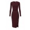 Rochie ELISABETTA FRANCHI, Viscose knit dress with jewel cufflinks,Slim