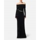 ROCHIE ELISABETTA FRANCHI,Red Carpet chenille dress with belt - AM34S57E2110