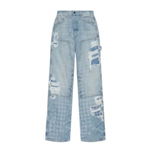 Jeans AMIRI, Logo Print, Style, Blue Jeans AMIRI, Logo Print, Style, Blue