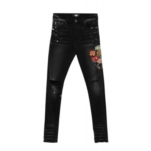 Jeans AMIRI, Patch-detailing skinny jeans Jeans AMIRI, Patch-detailing skinny jeans