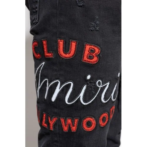 Jeans AMIRI,  BLACK ‘Slim’ jeans with logo
