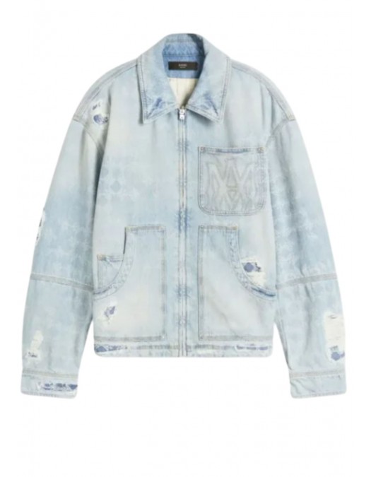 JACHETA AMIRI, Buzunare atasate, Denim - AMDNWJ1014FADEDINDIGO JACHETA AMIRI, Buzunare atasate, Denim - AMDNWJ1014FADEDINDIGO