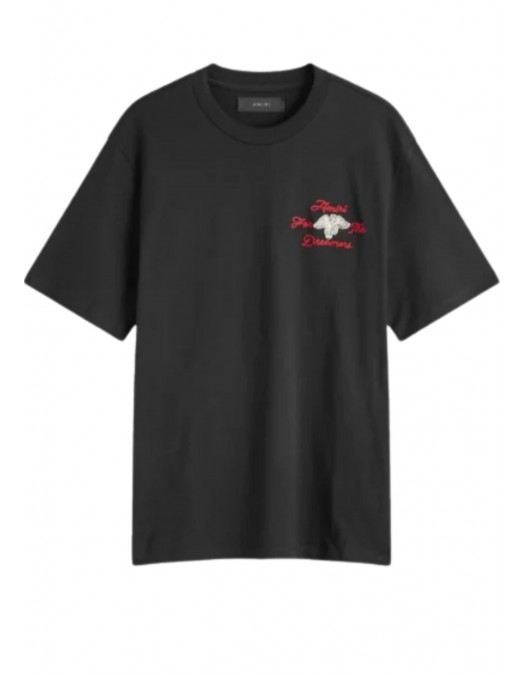 TRICOU AMIRI, Embroidered Dreamers, Black - AMJYTE1129BLACK TRICOU AMIRI, Embroidered Dreamers, Black - AMJYTE1129BLACK