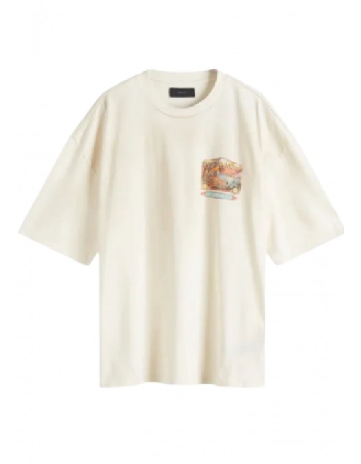TRICOU AMIRI, Jazz Hideaway, Ivory - AMJYTE1165127 TRICOU AMIRI, Jazz Hideaway, Ivory - AMJYTE1165127