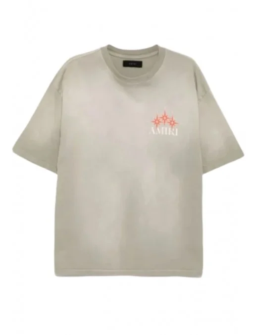TRICOU AMIRI, Starbust Print, Light Grey - AMJYTE1179GREY