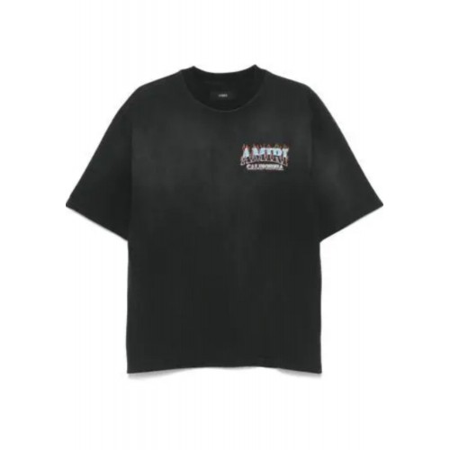 Tricou AMIRI, New black crew neck short sleeves logo print Tricou AMIRI, New black crew neck short sleeves logo print
