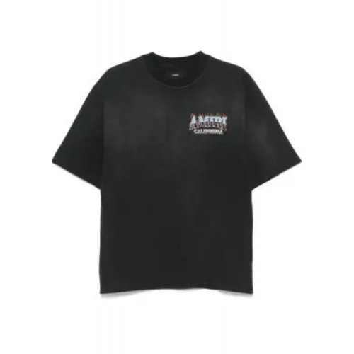 Tricou AMIRI, New black crew neck short sleeves logo print