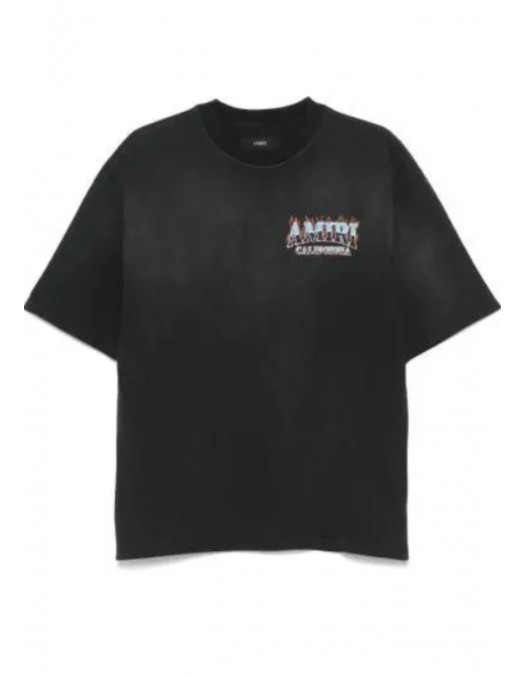 Tricou AMIRI, New black crew neck short sleeves logo print - AMJYTE1210BLACK