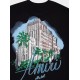 TRICOU AMIRI,Black Oversized Hotel Print T-Shirt - AMJYTE1236BLACK