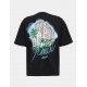 TRICOU AMIRI,Black Oversized Hotel Print T-Shirt - AMJYTE1236BLACK