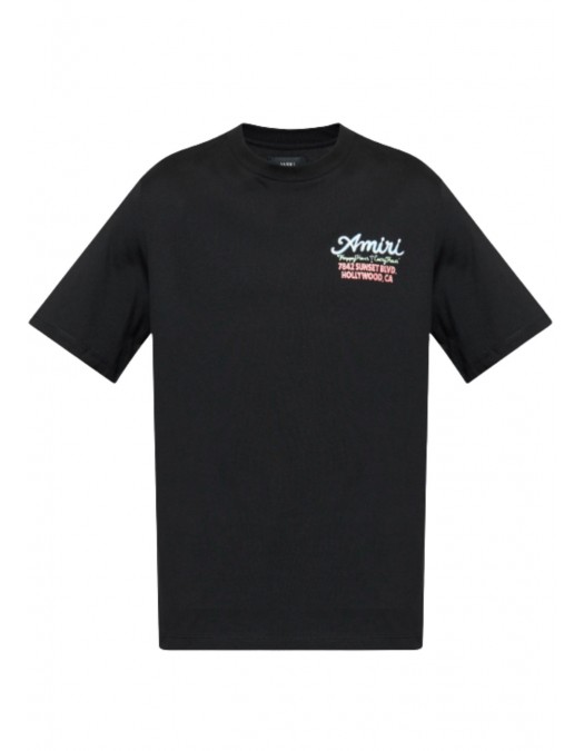 TRICOU AMIRI, BLACK T-shirt with colorful print - AMJYTE1244BLACK