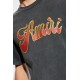 TRICOU AMIRI,GREY T-shirt with a logo and shimmering finish - AMJYTE1246BLACK