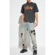 TRICOU AMIRI,GREY T-shirt with a logo and shimmering finish - AMJYTE1246BLACK