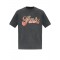 TRICOU AMIRI,GREY T-shirt with a logo and shimmering finish