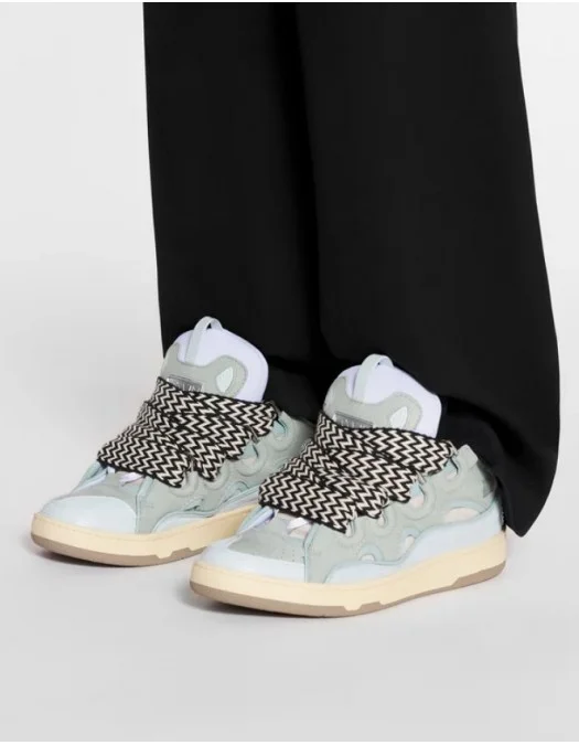 H*◎様 【最終値下】LANVIN 15AW LOOK41 size:44 ルカ Sneakers Lanvin, Curb Suede, White Blue - AW23FMSKRK11DRA2A2121