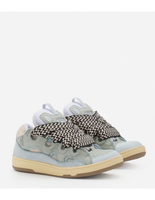 Sneakers Lanvin, Curb Suede, White Blue - AW23FMSKRK11DRA2A2121 Sneakers Lanvin, Curb Suede, White Blue - AW23FMSKRK11DRA2A2121