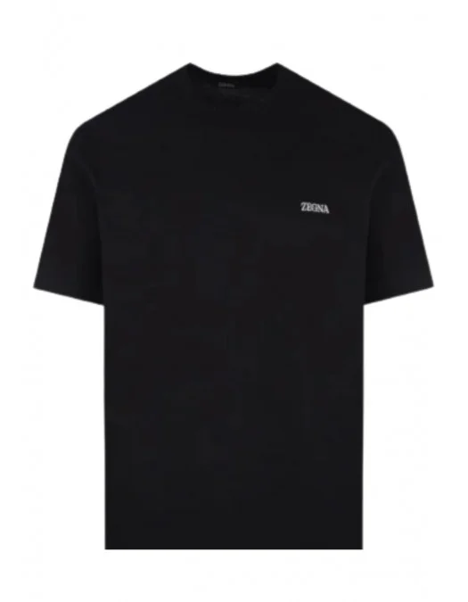 Tricou Zegna, Little Print, Black - B760E7360A5K09